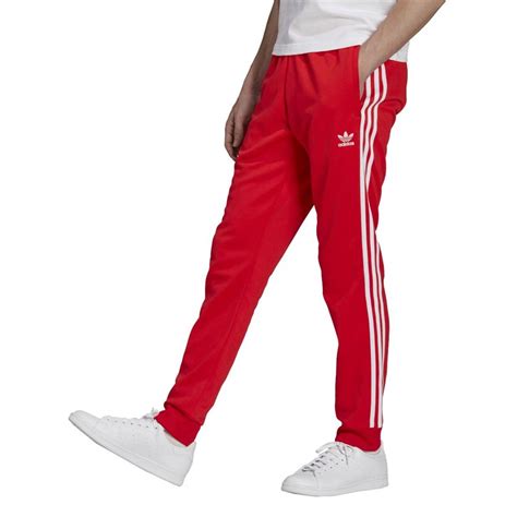 adidas broek rood wit|rode adidas broeken.